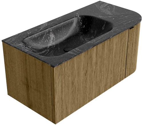 Badmeubel KURVE-DLUX Dusk Wastafel Lava Set12 00020-2