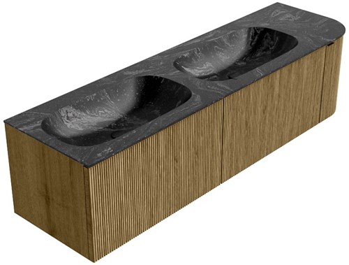 Badmeubel KURVE-DLUX Dusk Wastafel Lava Set12 00088-2