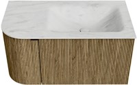 Badmeubel KURVE-DLUX Dusk Wastafel Opalo Set11 00015-1