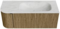 Badmeubel KURVE-DLUX Dusk Wastafel Opalo Set11 00039-1
