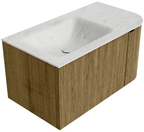 Badmeubel KURVE-DLUX Dusk Wastafel Opalo Set12 00012-2