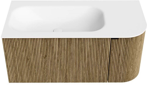 Badmeubel KURVE Dusk Wastafel Talc Set11 00020-1