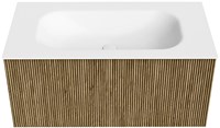Badmeubel KURVE Dusk Wastafel Talc Set11 00038-1