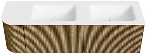Badmeubel KURVE Dusk Wastafel Talc Set11 00079-1