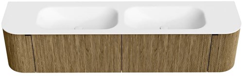 Badmeubel KURVE Dusk Wastafel Talc Set11 00093-1