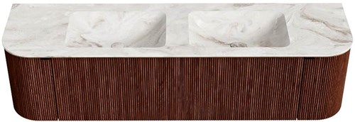 Badmeubel KURVE-DLUX Ruby Wastafel Frappe Set11 0073-1