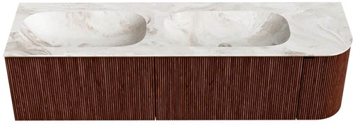 Badmeubel KURVE-DLUX Ruby Wastafel Frappe Set11 0088-1