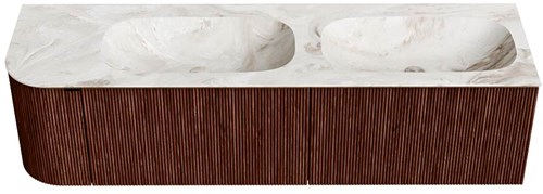 Badmeubel KURVE-DLUX Ruby Wastafel Frappe Set11 0091-1