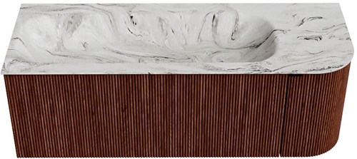 Badmeubel KURVE-DLUX Ruby Wastafel Glace Set11 00044-1