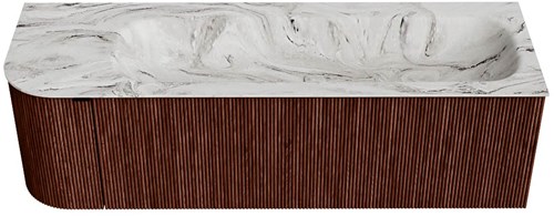 Badmeubel KURVE-DLUX Ruby Wastafel Glace Set11 00059-1