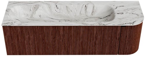 Badmeubel KURVE-DLUX Ruby Wastafel Glace Set11 00068-1