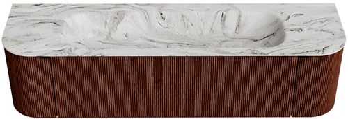 Badmeubel KURVE-DLUX Ruby Wastafel Glace Set11 00069-1