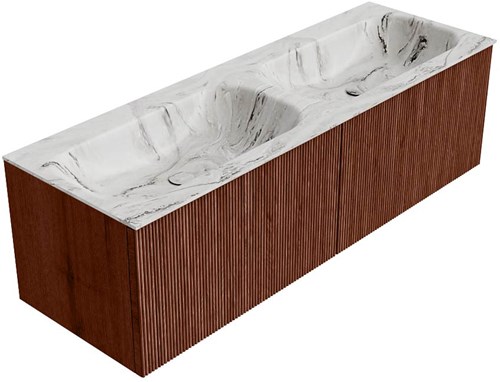 Badmeubel KURVE-DLUX Ruby Wastafel Glace Set12 00086-2