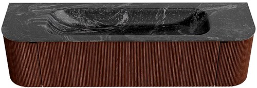Badmeubel KURVE-DLUX Ruby Wastafel Lava Set11 00069-1