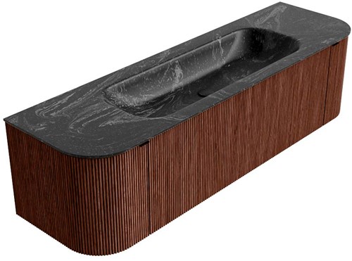 Badmeubel KURVE-DLUX Ruby Wastafel Lava Set12 00053-2