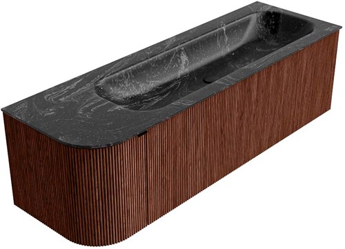 Badmeubel KURVE-DLUX Ruby Wastafel Lava Set12 00067-2