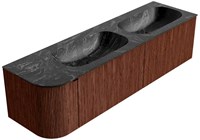 Badmeubel KURVE-DLUX Ruby Wastafel Lava Set12 00087-2