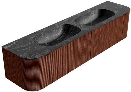 Badmeubel KURVE-DLUX Ruby Wastafel Lava Set12 00093-2