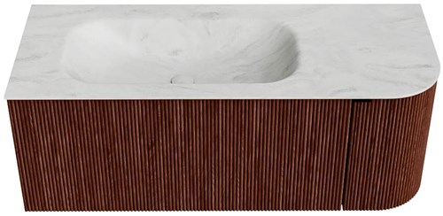Badmeubel KURVE-DLUX Ruby Wastafel Opalo Set11 00036-1