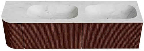 Badmeubel KURVE-DLUX Ruby Wastafel Opalo Set11 00087-1