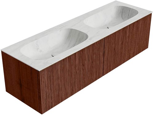 Badmeubel KURVE-DLUX Ruby Wastafel Opalo Set12 00098-2