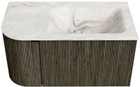 Badmeubel KURVE-DLUX Shadow Wastafel Frappe Set11 00015-1