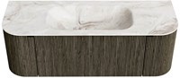 Badmeubel KURVE-DLUX Shadow Wastafel Frappe Set11 00033-1