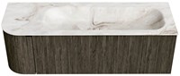 Badmeubel KURVE-DLUX Shadow Wastafel Frappe Set11 00051-1
