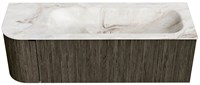 Badmeubel KURVE-DLUX Shadow Wastafel Frappe Set11 00055-1