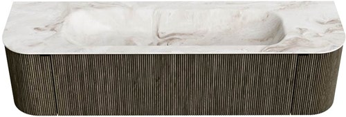 Badmeubel KURVE-DLUX Shadow Wastafel Frappe Set11 00061-1
