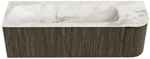 Badmeubel KURVE-DLUX Shadow Wastafel Frappe Set11 00064-1