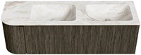 Badmeubel KURVE-DLUX Shadow Wastafel Frappe Set11 00071-1