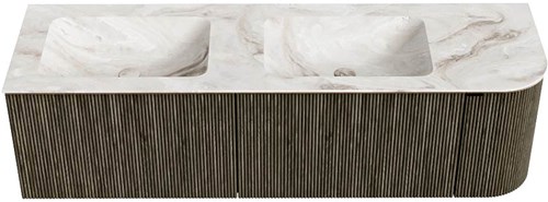 Badmeubel KURVE-DLUX Shadow Wastafel Frappe Set11 00080-1