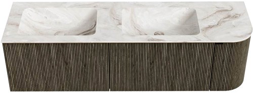 Badmeubel KURVE-DLUX Shadow Wastafel Frappe Set11 00084-1