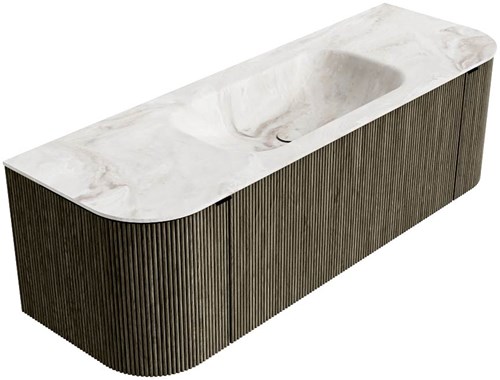 Badmeubel KURVE-DLUX Shadow Wastafel Frappe Set12 00041-2