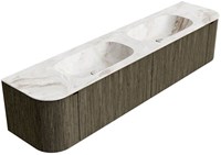 Badmeubel KURVE-DLUX Shadow Wastafel Frappe Set12 00097-2