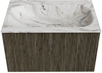Badmeubel KURVE-DLUX Shadow Wastafel Glace Set11 00022-1