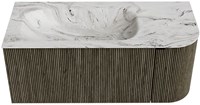 Badmeubel KURVE-DLUX Shadow Wastafel Glace Set11 00028-1