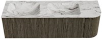 Badmeubel KURVE-DLUX Shadow Wastafel Glace Set11 00072-1
