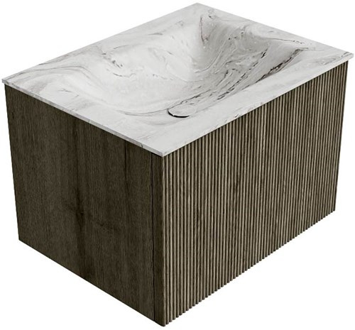 Badmeubel KURVE-DLUX Shadow Wastafel Glace Set12 00010-2