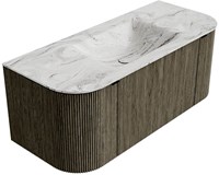 Badmeubel KURVE-DLUX Shadow Wastafel Glace Set12 00017-2