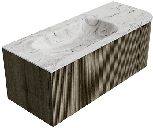 Badmeubel KURVE-DLUX Shadow Wastafel Glace Set12 00036-2