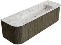 Badmeubel KURVE-DLUX Shadow Wastafel Glace Set12 00045-2