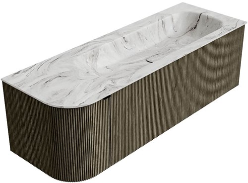 Badmeubel KURVE-DLUX Shadow Wastafel Glace Set12 00055-2