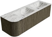 Badmeubel KURVE-DLUX Shadow Wastafel Glace Set12 00071-2