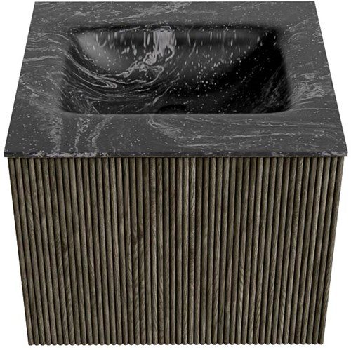 Badmeubel KURVE-DLUX Shadow Wastafel Lava Set11 00002-1