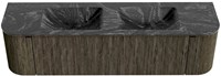 Badmeubel KURVE-DLUX Shadow Wastafel Lava Set11 00077-1