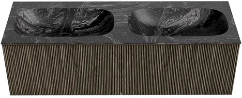 Badmeubel KURVE-DLUX Shadow Wastafel Lava Set11 00086-1