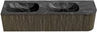 Badmeubel KURVE-DLUX Shadow Wastafel Lava Set11 00096-1