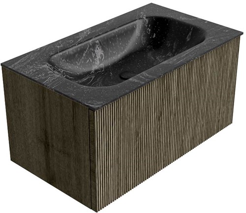 Badmeubel KURVE-DLUX Shadow Wastafel Lava Set12 00030-2